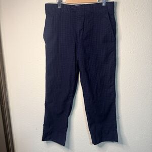 Santorelli Luxury 100% Virgin Wool Dress Pants Blue Italy Mens Size 33 X 25